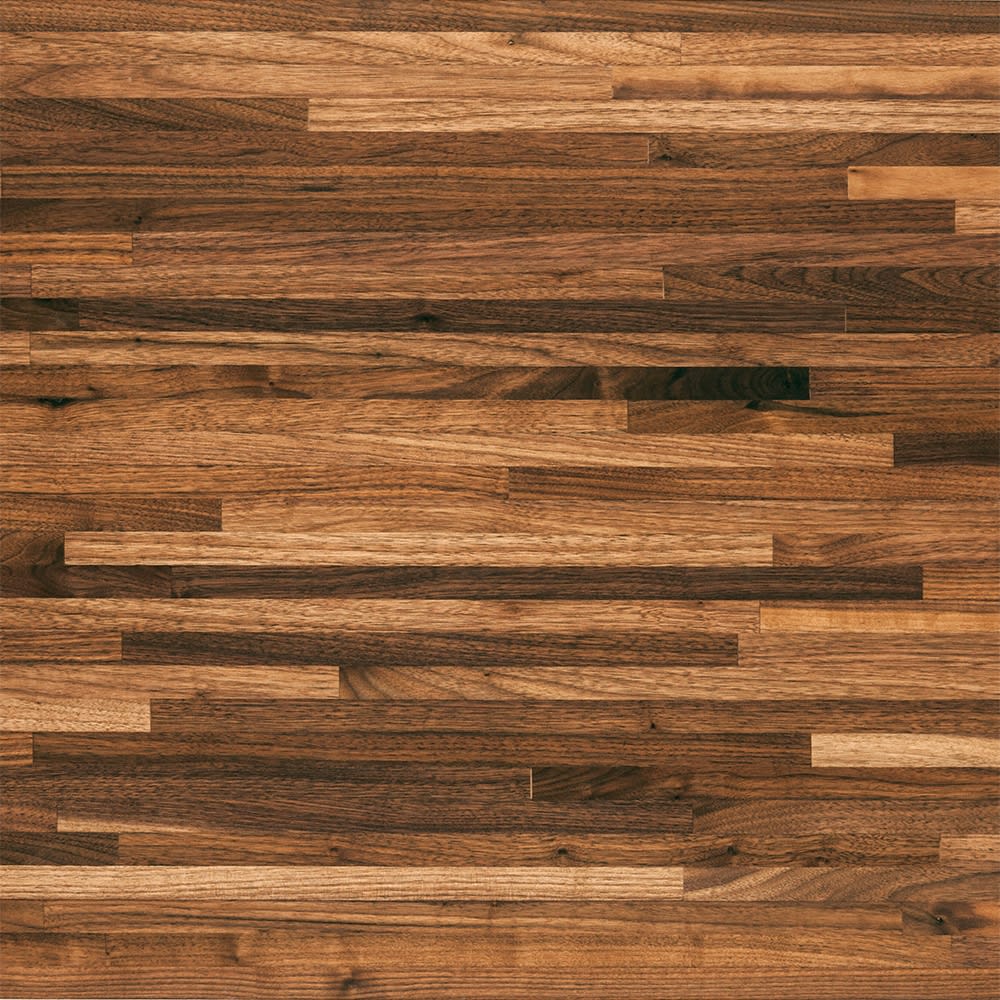 Unfinished American Walnut 8 ft. Length x 25 in. Wide x 1-1/2 in. Thick Butcher Block Countertop