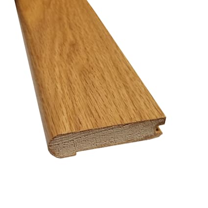Prefinished Natural Red Oak Hardwood 3/4 in thick x 3.125 in wide x 78 in Length Stair Nose