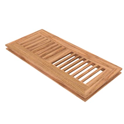4" x 12" Unfinished Red Oak Flush Grill