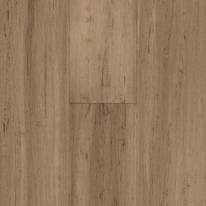 7mm+pad Toffee Water-Resistant Distressed Engineered Strand Bamboo Flooring 5.13 in. Wide