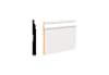 null 9/16 in. Thick x 5-1/4 in. Tall x 8 ft. Length PFJ Primed Colonial Baseboard