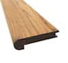 null Prefinished Matte Brazilian Pecan 1/2 in. Thick x 2.75 in. Wide x 6.5 ft. Length Stair Nose