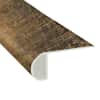 Tranquility XD Rail Tie Oak Vinyl Waterproof 2.25 in wide x 7.5 ft Length Low Profile Stair Nose