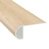 CoreLuxe Buttercream Maple Waterproof Vinyl 1in. Thick x 2.23 in. Wide x 7.5 ft Length Low Profile Stair Nose