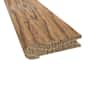null Prefinished Thames Tavern Oak Distressed 3/4 in. Thick x 3.13 in. Wide x 6.5 ft. Length Stair Nose