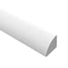 null 3/4 in. Tall x 3/4 in. Wide x 8 ft. Length Waterproof White Paintable Quarter Round