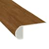 CoreLuxe Cambridge Hickory Waterproof 2.25 in wide x 7.5 ft Length Low Profile Stair Nose