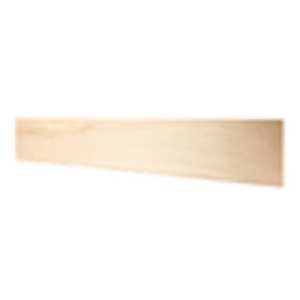 null Unfinished White Oak Solid Hardwood 3/4 in thick x 7.25 in wide x 48 in Length Riser