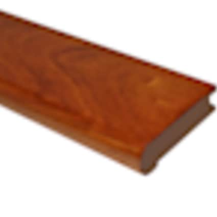 null Prefinished Brazilian Cherry 3/4 in. Thick x 3.13 in. Wide x 6.5 ft. Length Stair Nose