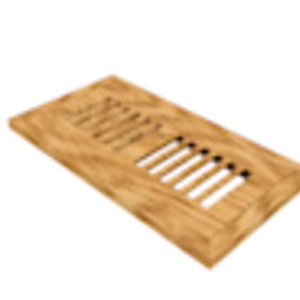 null 4" x 10" Hickory Flush Grill 1/2"