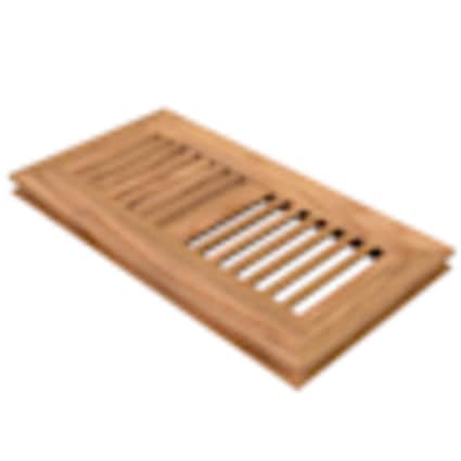 null 4" x 10" Unfinished Red Oak Flush Grill