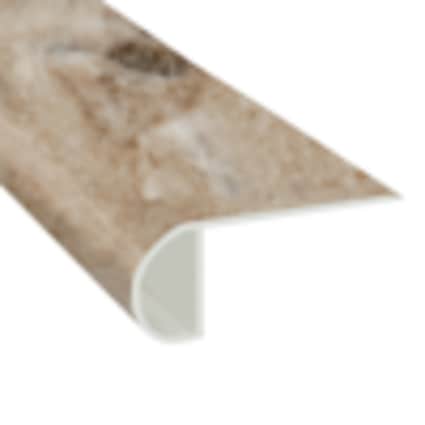 CoreLuxe Jove Travertine Waterproof Vinyl 1 in. Thick x 2.23 in. Wide x 7.5 ft. Length Low Profile Stair Nose