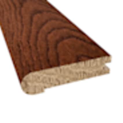 null Prefinished Saddle Oak 3/4 in. Thick x 3.13 in. Wide x 6.5 ft. Length Stair Nose