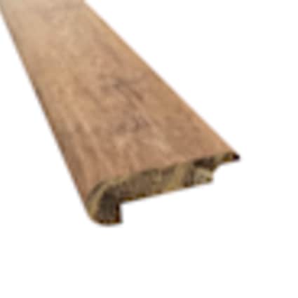null Prefinished Carbonzied Bamboo 6mm Thick x 2.19 in. Wide x 72 in. Length Overlap Stair Nose