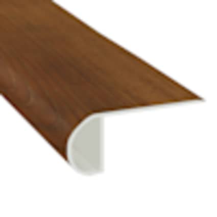 Visade Redwood Hickory Waterproof Vinyl 1 in. Thick x 2.23 in. Wide x 7.5 ft. Length Low Profile Stair Nose