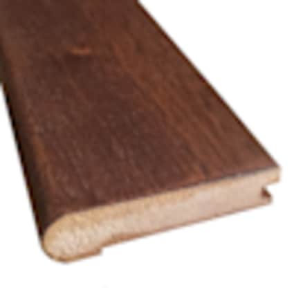 null Prefinished Espresso Brazilian Oak 3/4 in. Thick x 3.13 in. Wide x 6.5 ft. Length Stair Nose