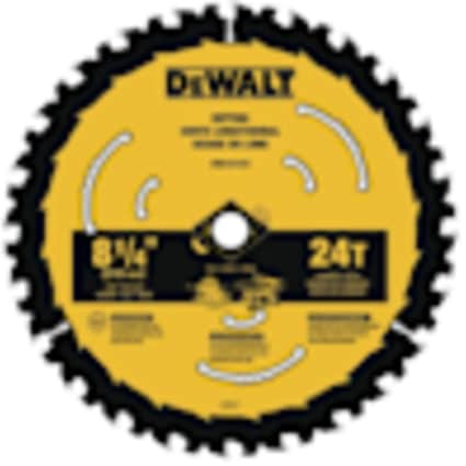 DeWalt 8-1/4" 24T Premium Saw Blade
