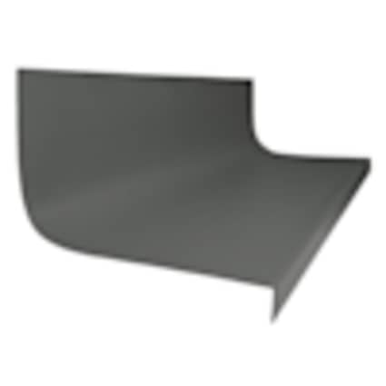 null Rubber Hammered Stair Tread and Riser Square Nose 20.63"x 48" Charcoal