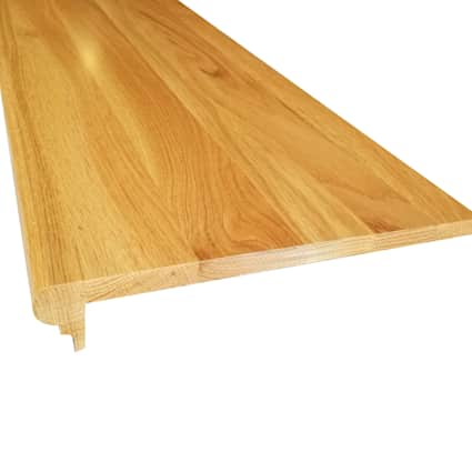 Prefinished White Oak Solid Hardwood 5/8 in thick x 11.5 in wide x 36 in Length Retro Fit Tread