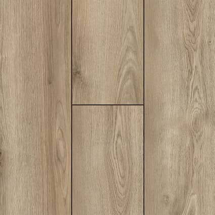 10mm Brisk Hollow Oak w/ pad Waterproof Laminate Flooring 8.03 in. Wide x 47.64 in. Long