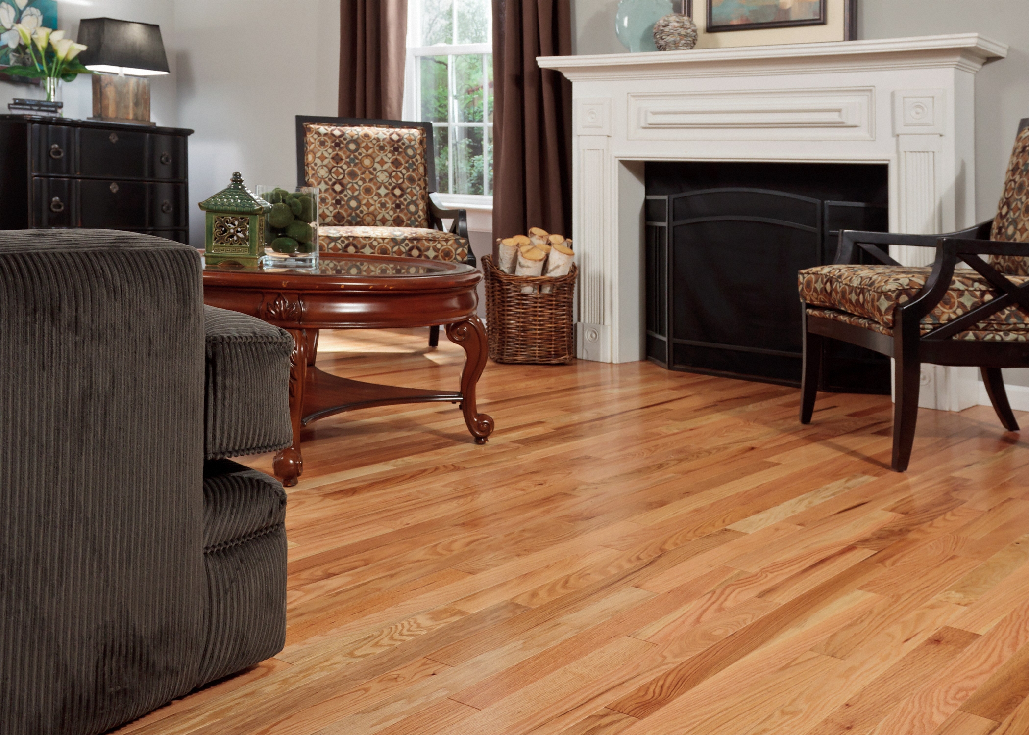 Builder's Pride 3/4 in. Natural Red Oak Solid Hardwood Flooring 2.25 in.  Wide | LL Flooring
