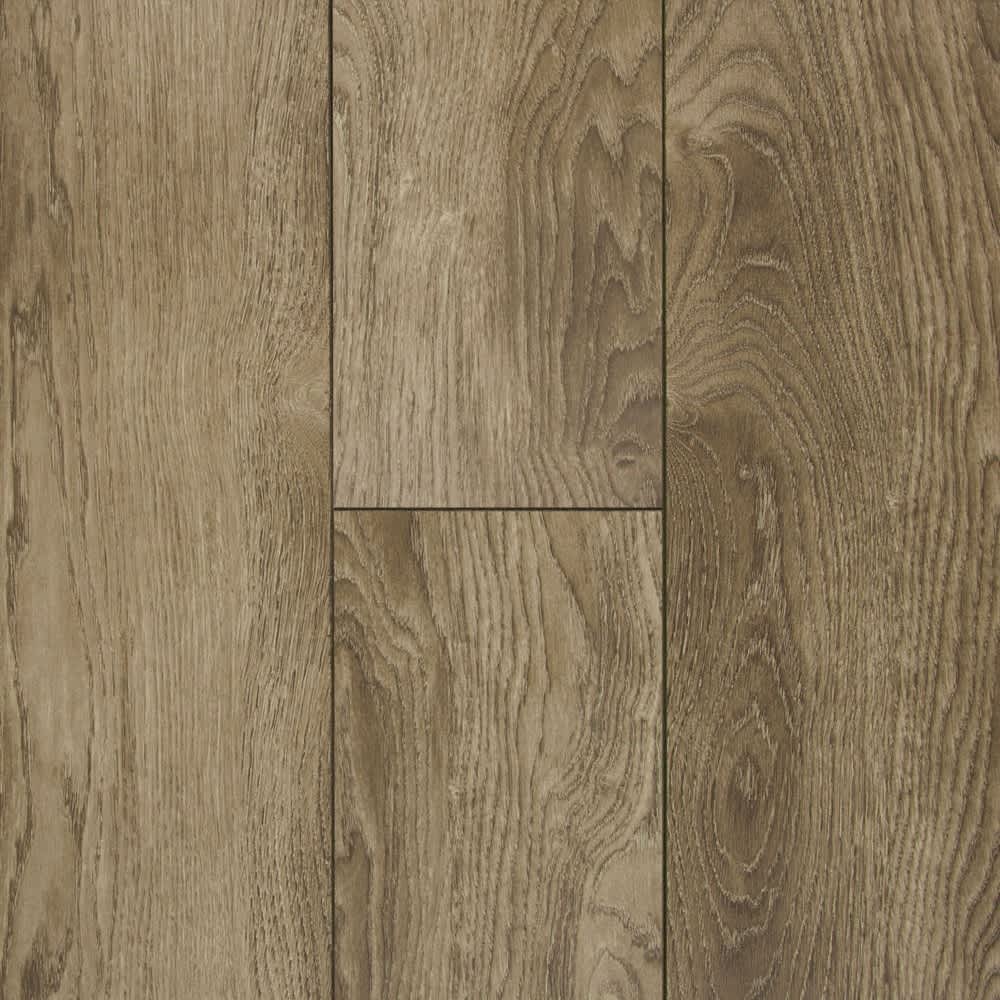 12mm Brown Owl Oak 72 Hour Water-Resistant Laminate Flooring 8 in. Wide x 47.64 in. Long
