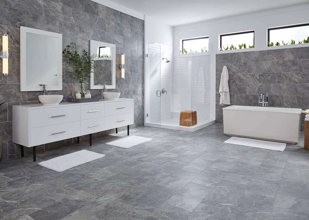 bathroom waterproof tile flooring - Cabo Azul Porcelain Tile