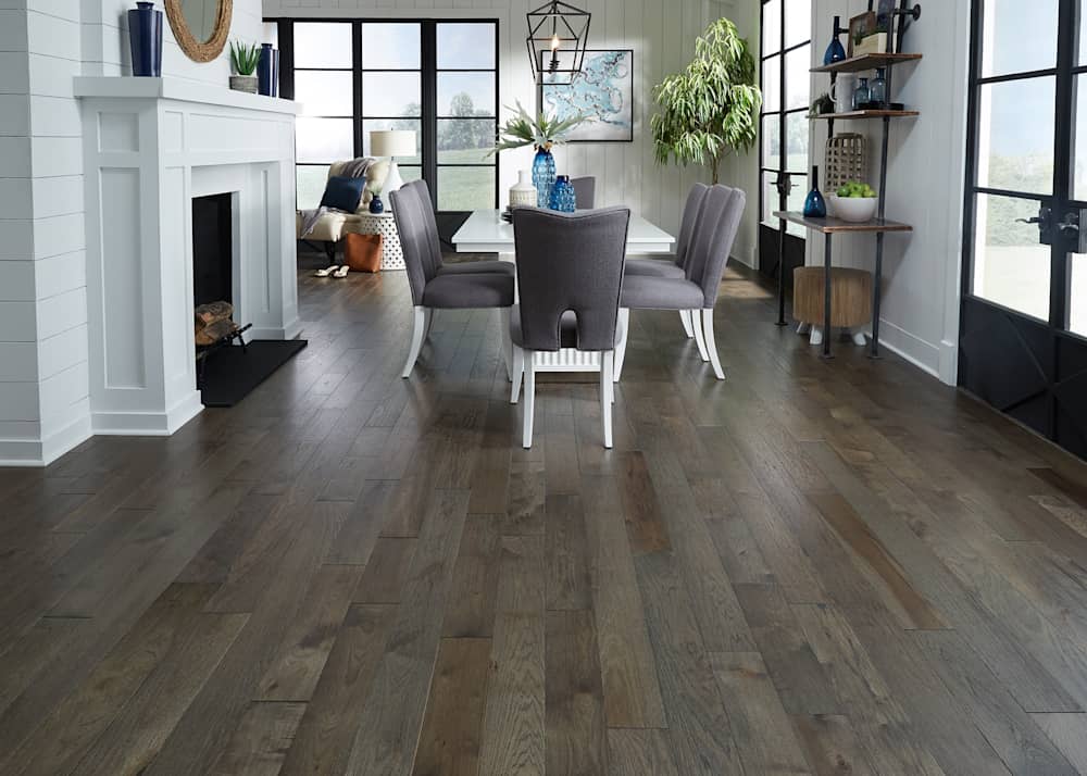 3/4 in. Bristol Tavern Hickory Solid Hardwood Flooring 5 in. Wide