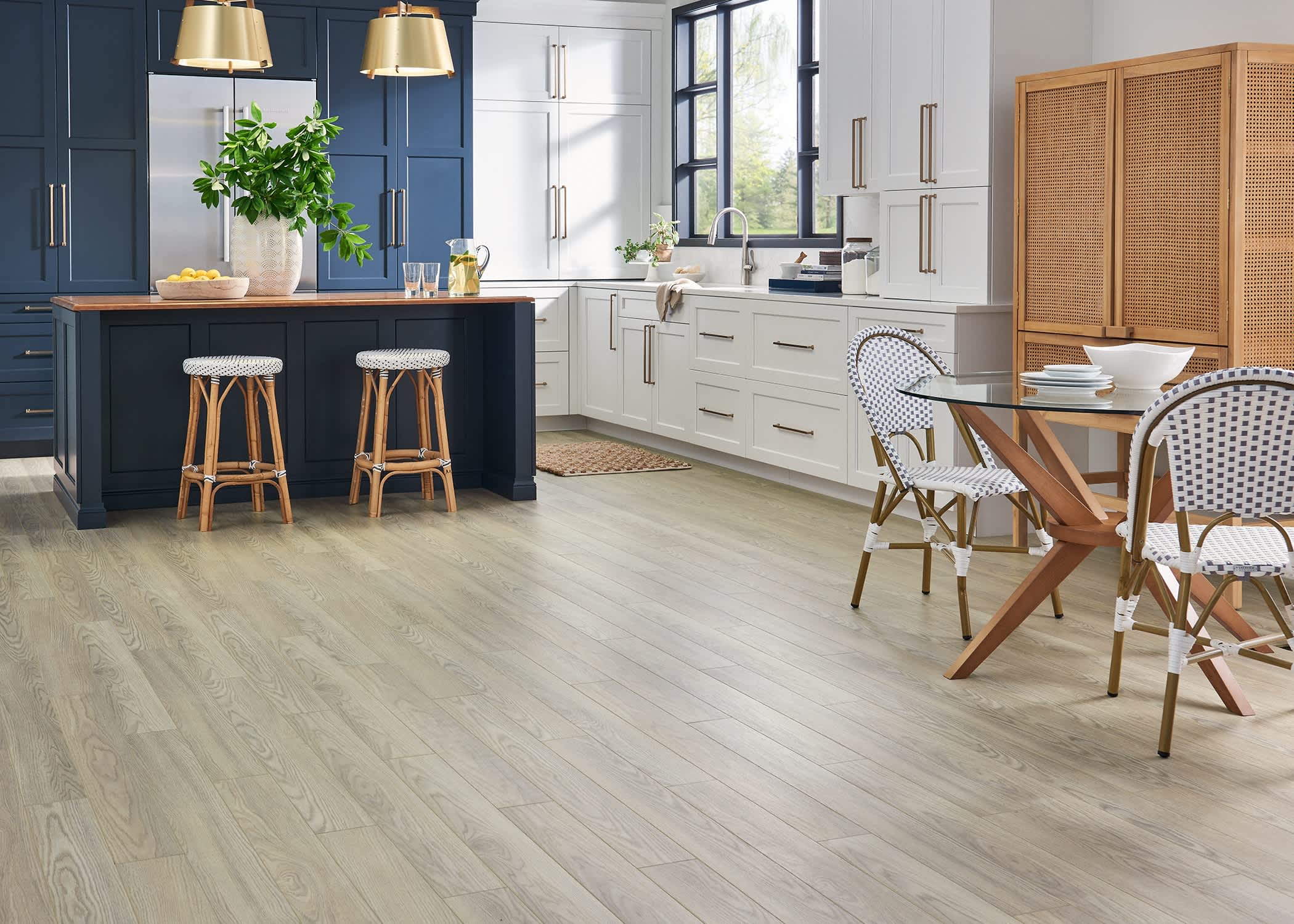 kitchen water-resistant laminate flooring - 8mm Island Dune Oak 72 Hour Water-Resistant Laminate Flooring