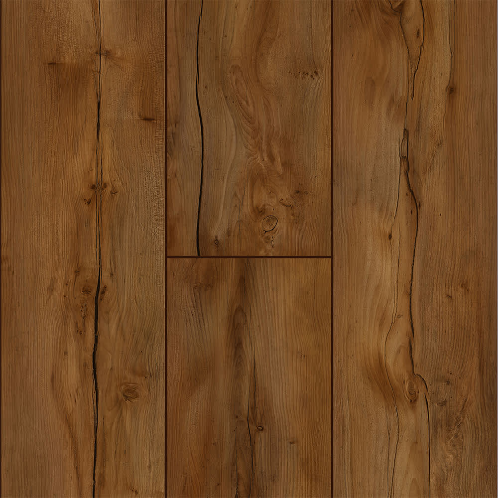 10mm Amber Crest Oak w/ pad Waterproof Laminate Flooring 8.03 in. Wide x 48 in. Long