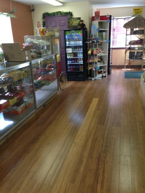 Another image of the gift shop of the zoo with new flooring donated by LL Flooring