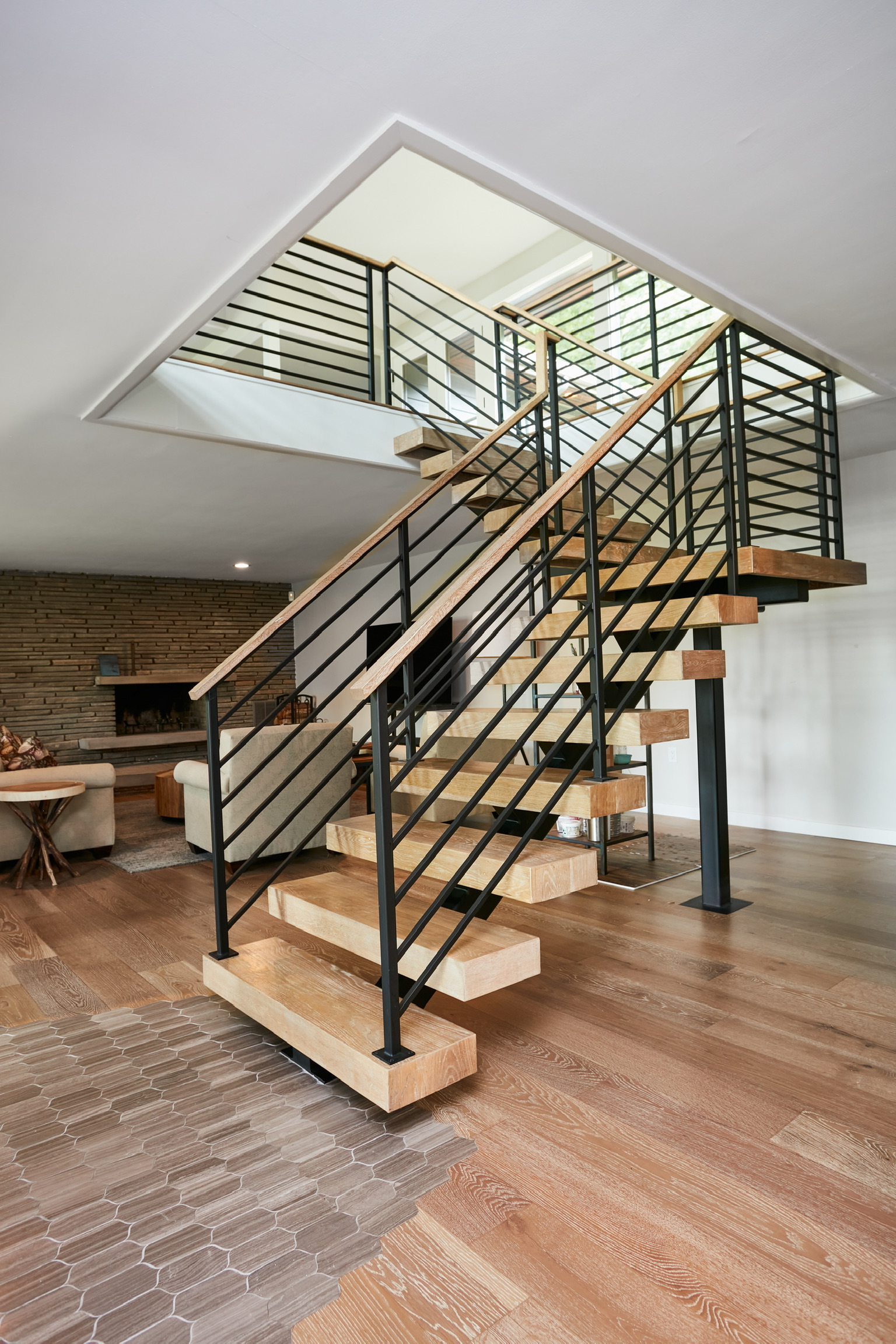 staircase in modern home