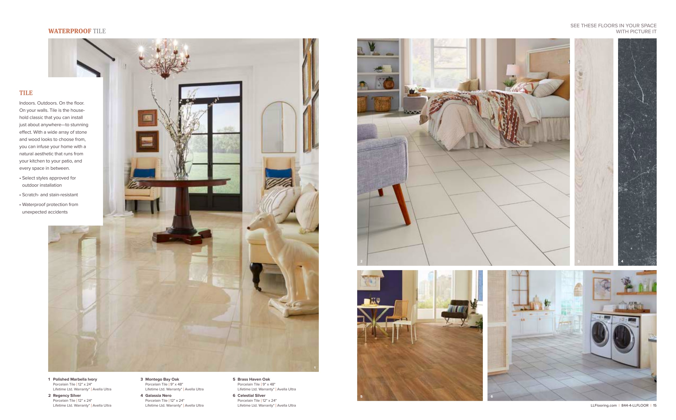 Images of rooms with tile flooring