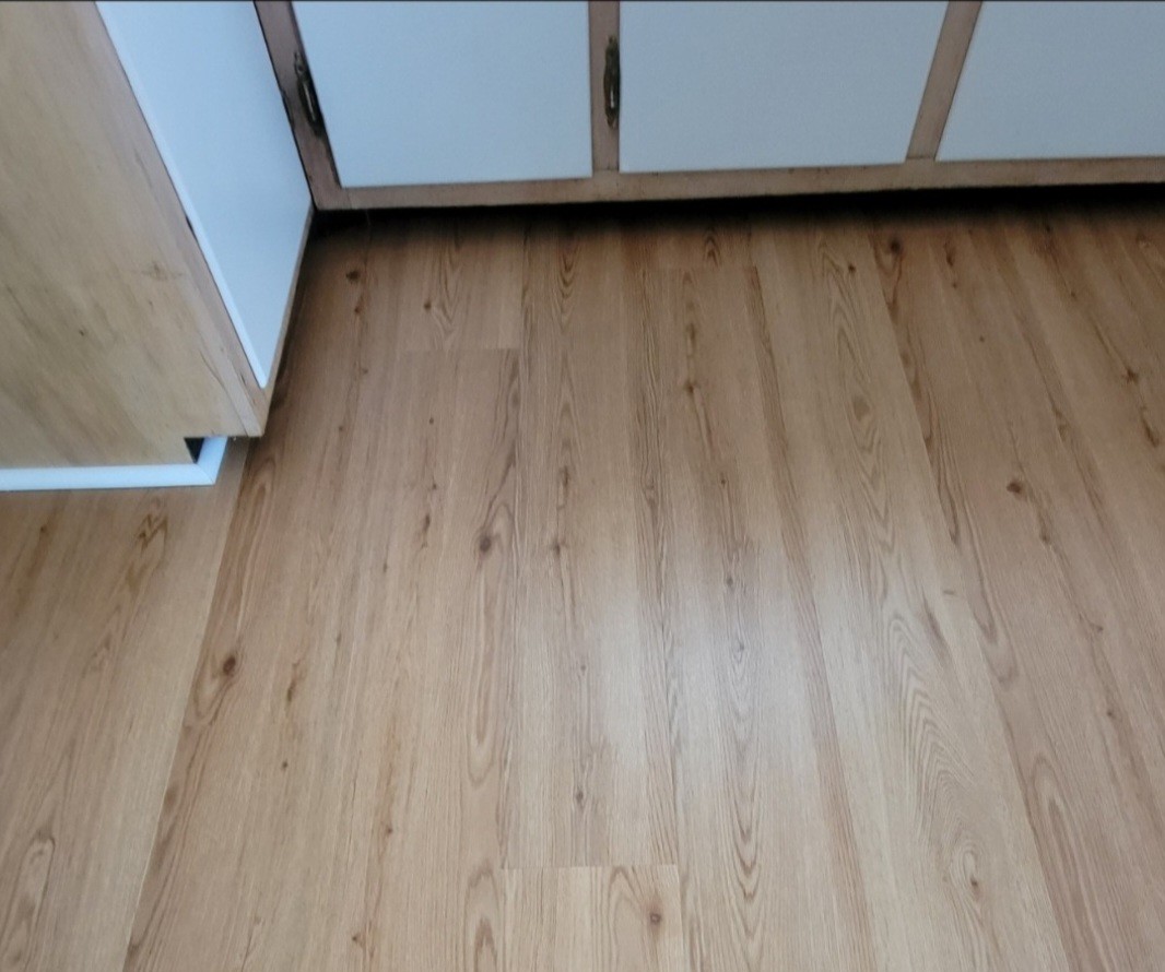 vinyl plank flooring not arranged to homeowner's liking