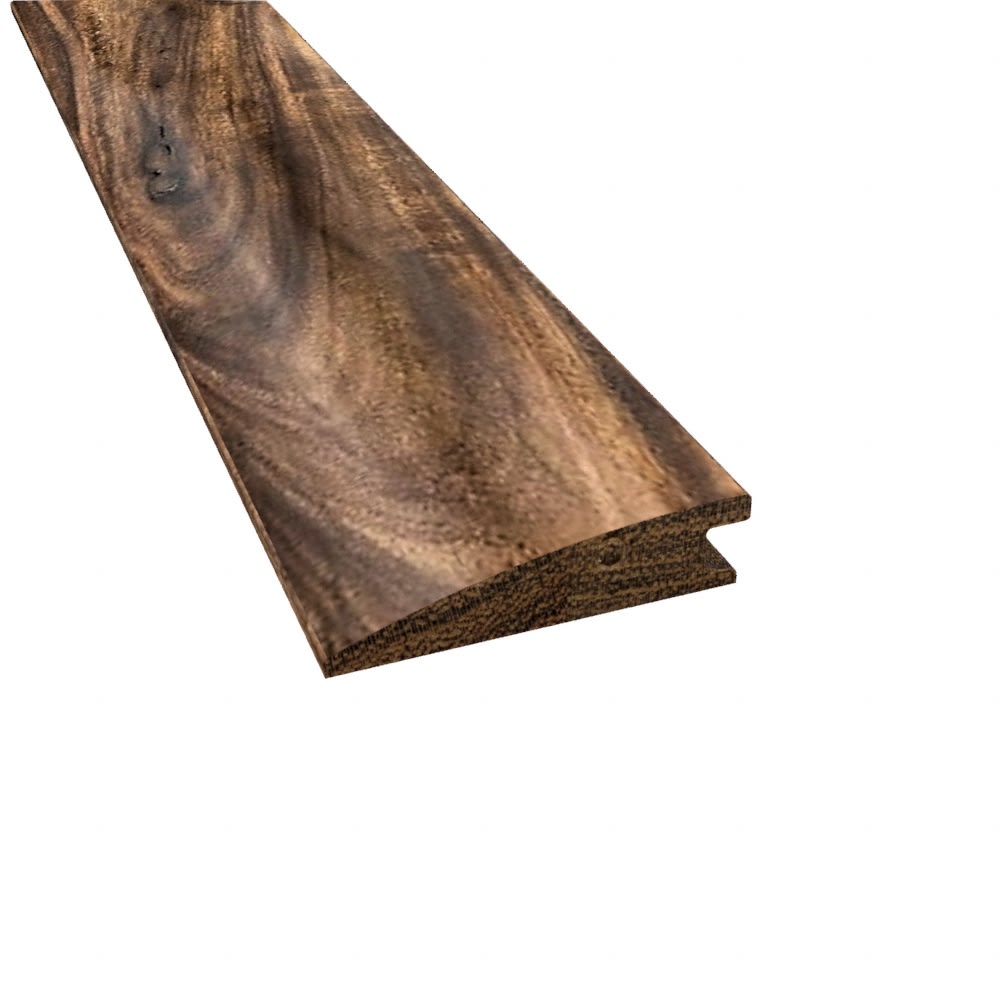 Prefinished Tobacco Road Hardwood 1/2 in thick x 2 in wide x 6.5 ft Length Reducer