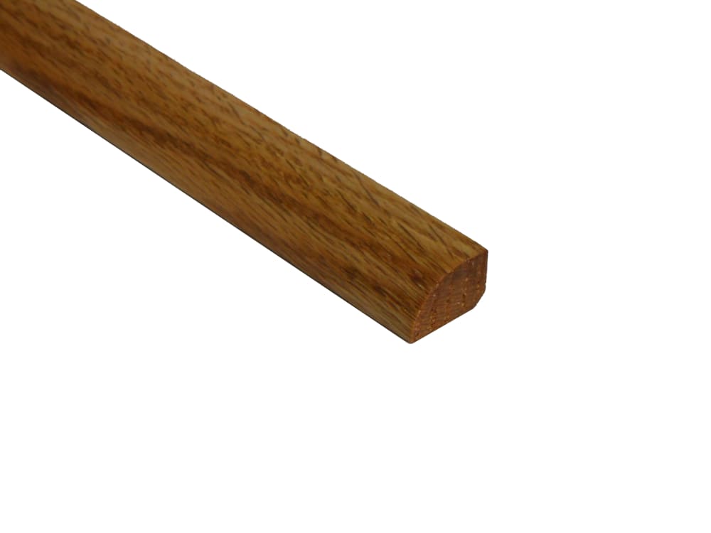 Prefinished Red Oak Hardwood 1/2 in thick x .75 in wide x 6.5 ft Length Shoe Molding
