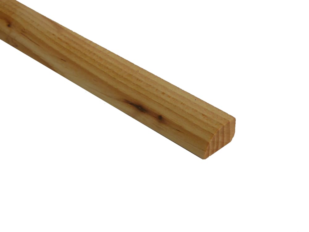 Prefinished Hickory Hardwood 1/2 in thick x .75 in wide x 6.5 ft Length Shoe Molding