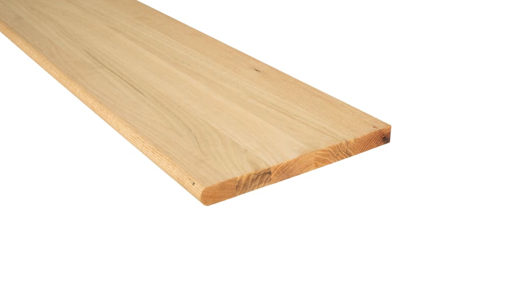 Unfinished Builder Grade Red Oak Solid Hardwood 48 in Length Stair Tread