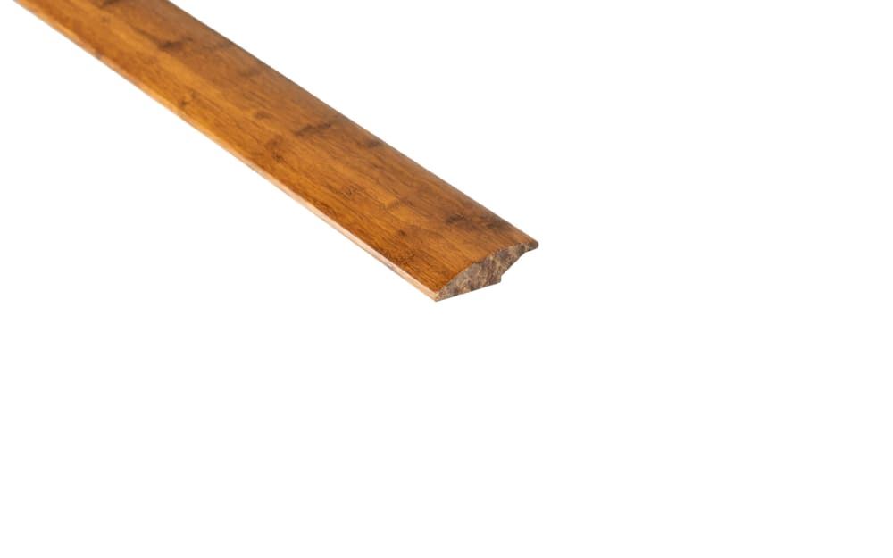 Prefinished Carbonized Strand Bamboo 0.375 in thick x 1.875 in wide x 6 ft Length Reducer