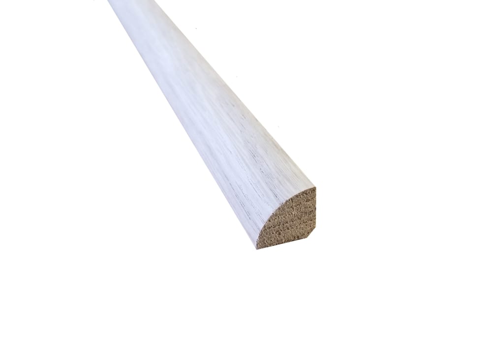 Unfinished White Oak Hardwood 3/4 in thick x .75 in wide x 8 ft Length Quarter Round