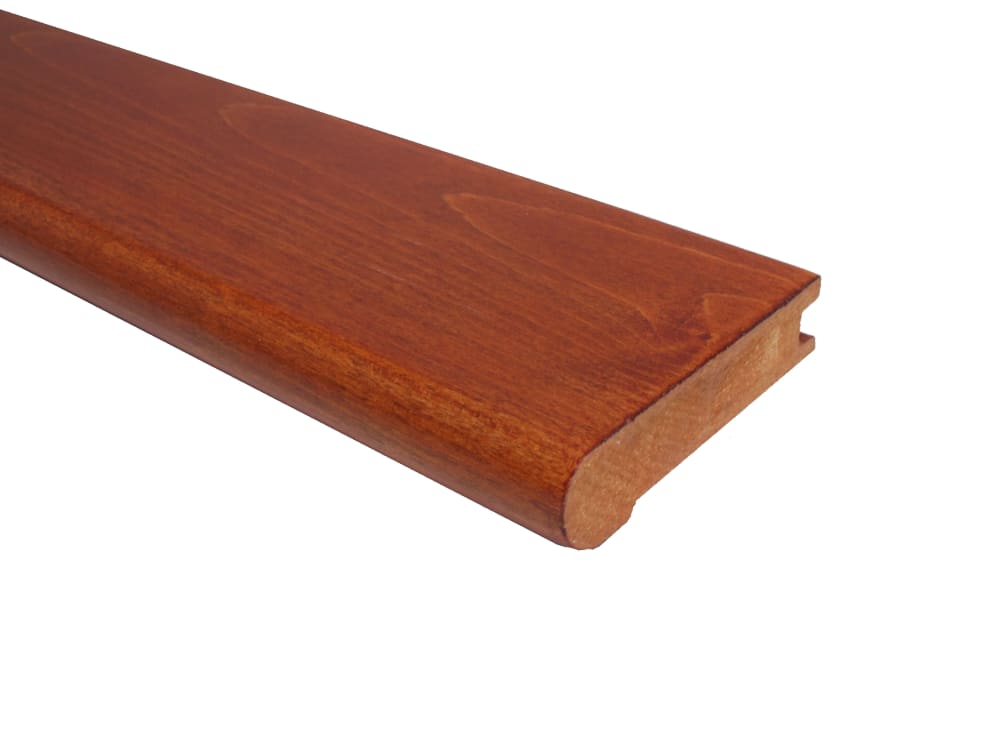 Prefinished Maple Cinnamon Hardwood 3/4 in thick x 3.125 in wide x 78 in Length Stair Nose