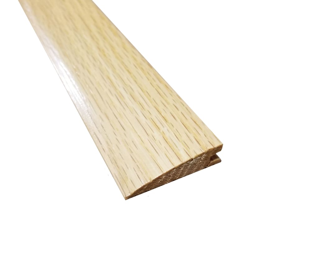 Prefinished Natural Red Oak Hardwood 3/8 in thick x 1.5 in wide x 78 in Length Reducer