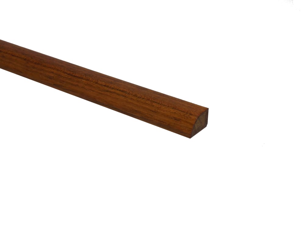 Prefinished Brazilian Cherry Hardwood 1/2 in thick x . 75 in wide x 78 in Length Shoe Molding