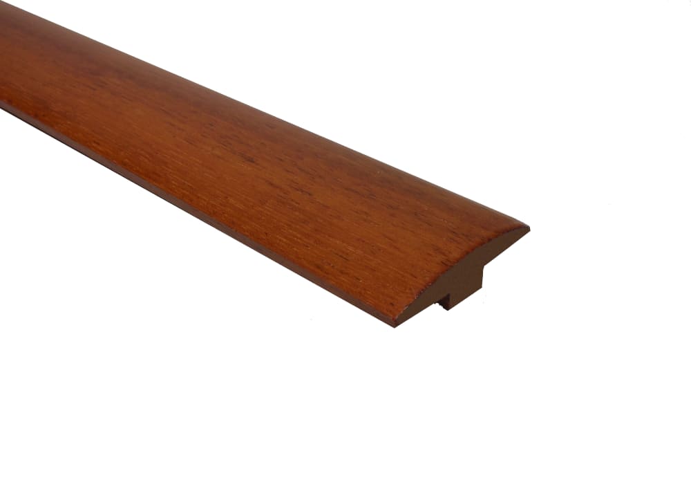 Prefinished Brazilian Cherry Hardwood 1/4 in thick x 2 in wide x 78 in Length T-molding