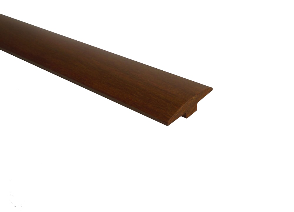 Prefinished Brazilian Walnut Hardwood 1/4 in thick x 2 in wide x 78 in Length T-Molding