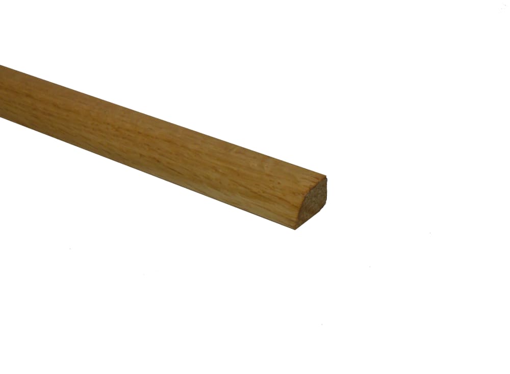 Prefinished White Oak Hardwood 1/2 in thick x .75 in wide x 78 in Length Shoe Molding