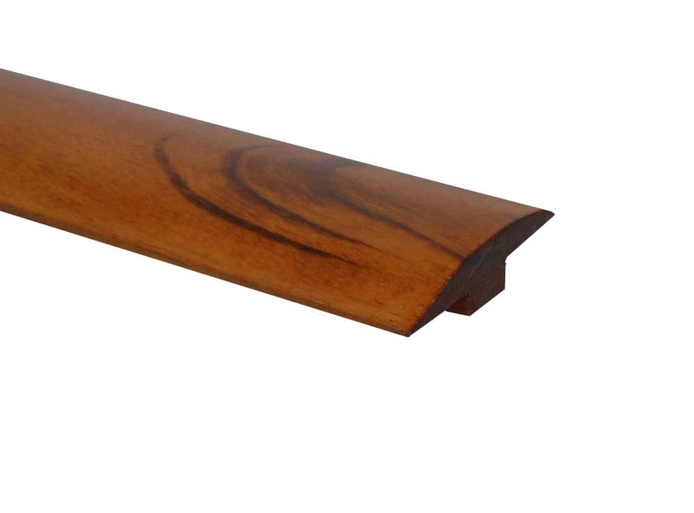 Prefinished Brazilian Koa Hardwood 1/4 in thick x 2 in wide x 78 in Length T-molding