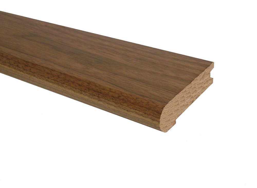 Prefinished Matte Brazilian Pecan Hardwood 3/4 in thick x 3.125 in wide x 78 in Length Stair Nose