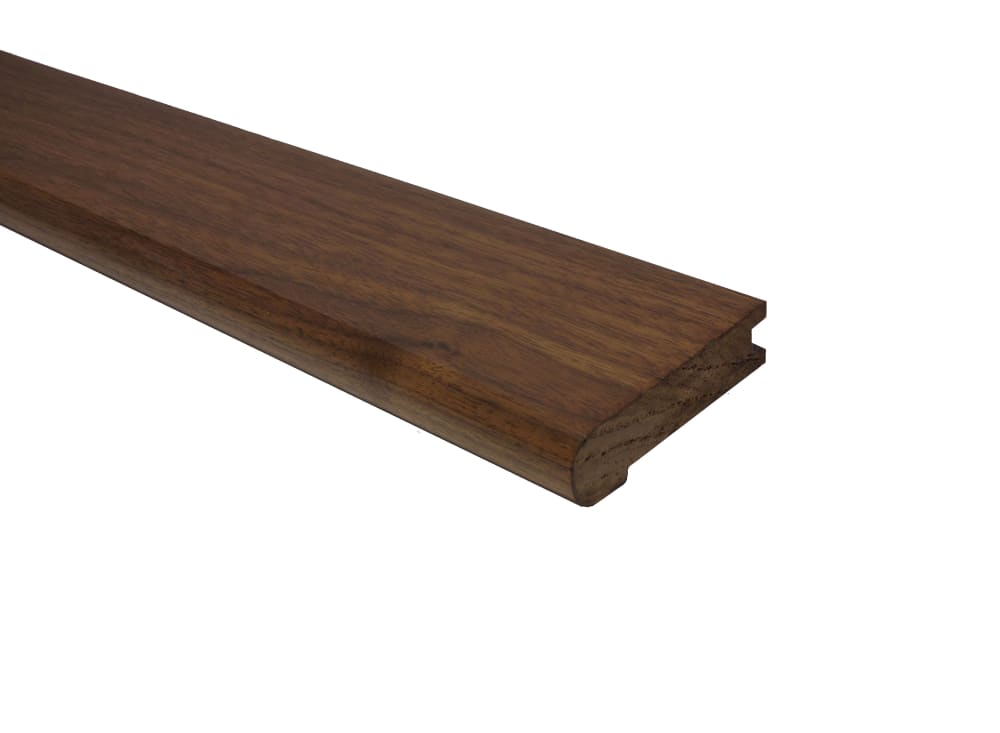 Prefinished Matte American Walnut Hardwood 3/4 in thick x 3.125 in wide x 78 in Length Stair Nose