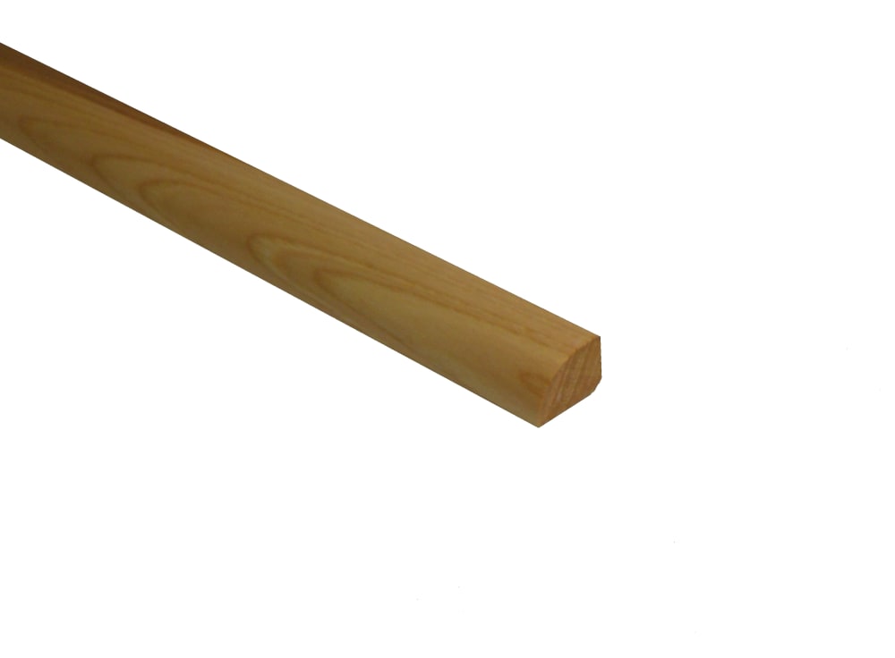 Prefinished Matte Hickory Hardwood 1/2 in thick x .75 in wide x 78 in Length Shoe Molding